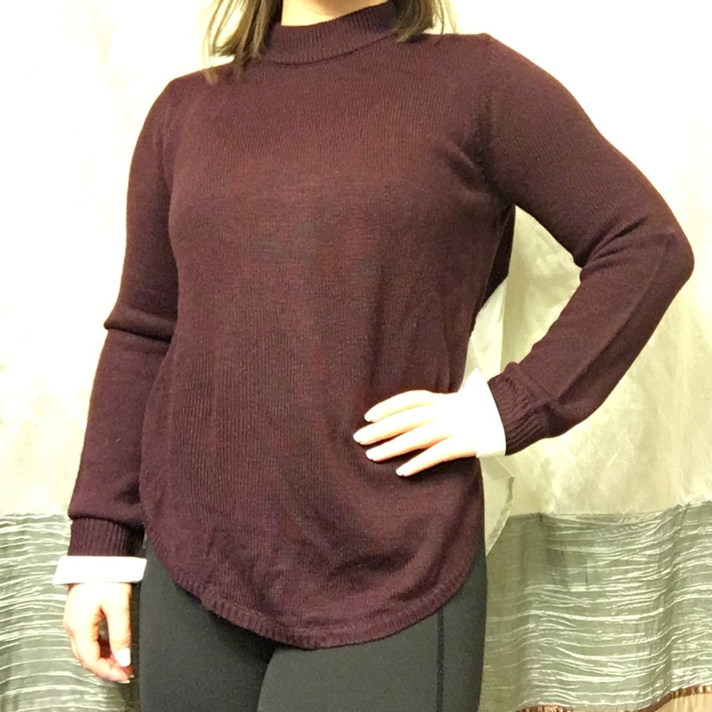 NY&C Maroon Knit Shirt